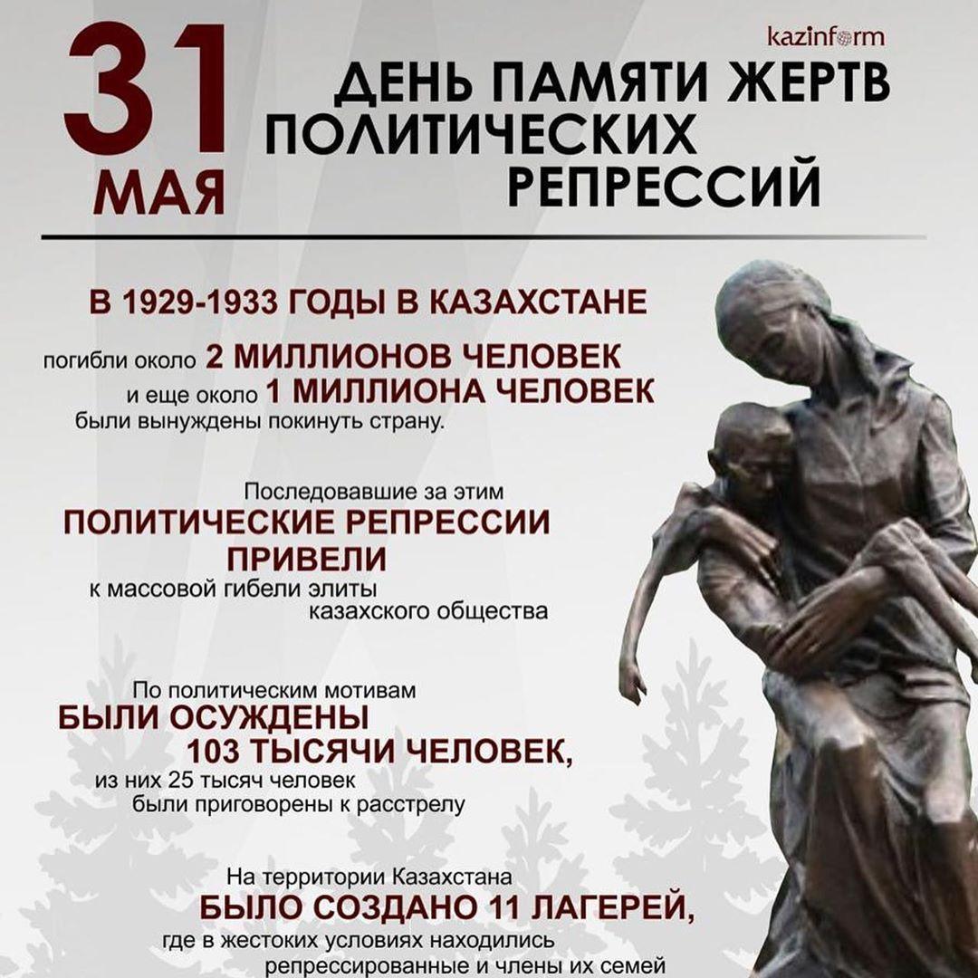День памяти жертв политических репрессий в Казахстане открытки