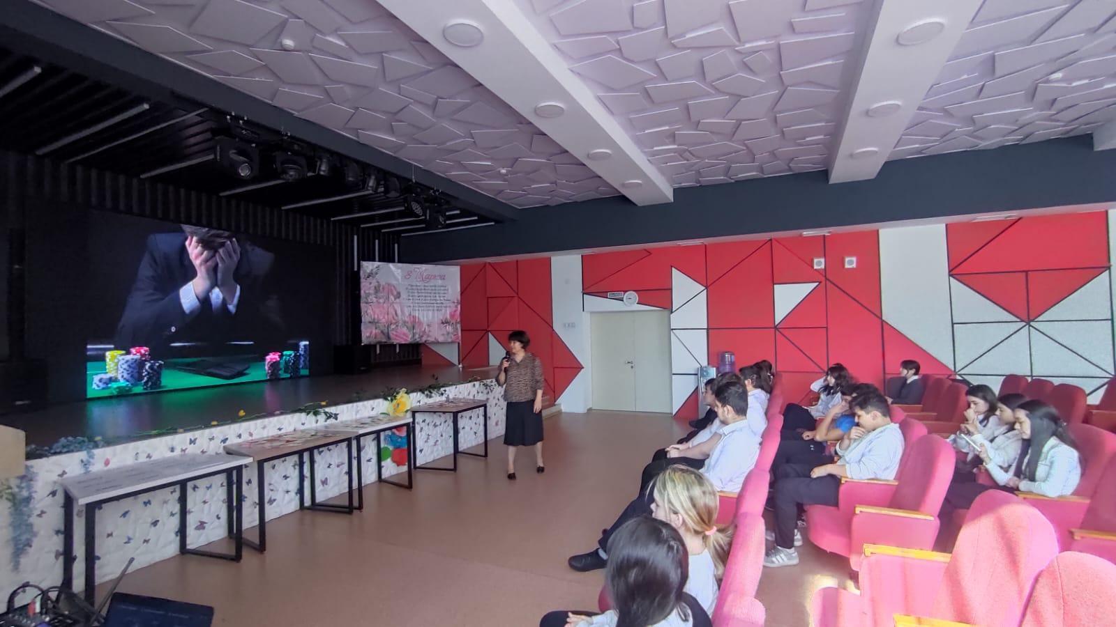 20 марта  был проведён профилактический час для обучающихся, тренинг на тему «Комплексные профилактические меры по буллингу и кибербуллингу»,лудомания,зависимость..