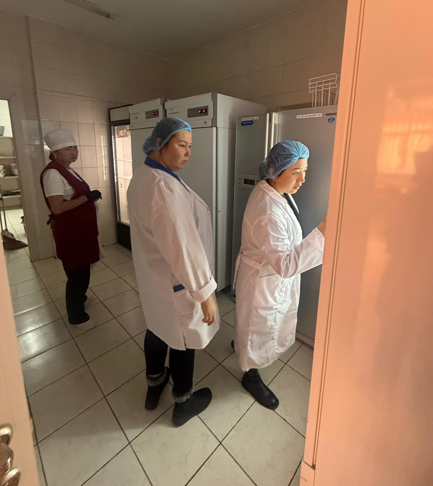 Асхана тағам блогының жағдайын тексеру жұмысы/проверка состояния пищеблока столовой.