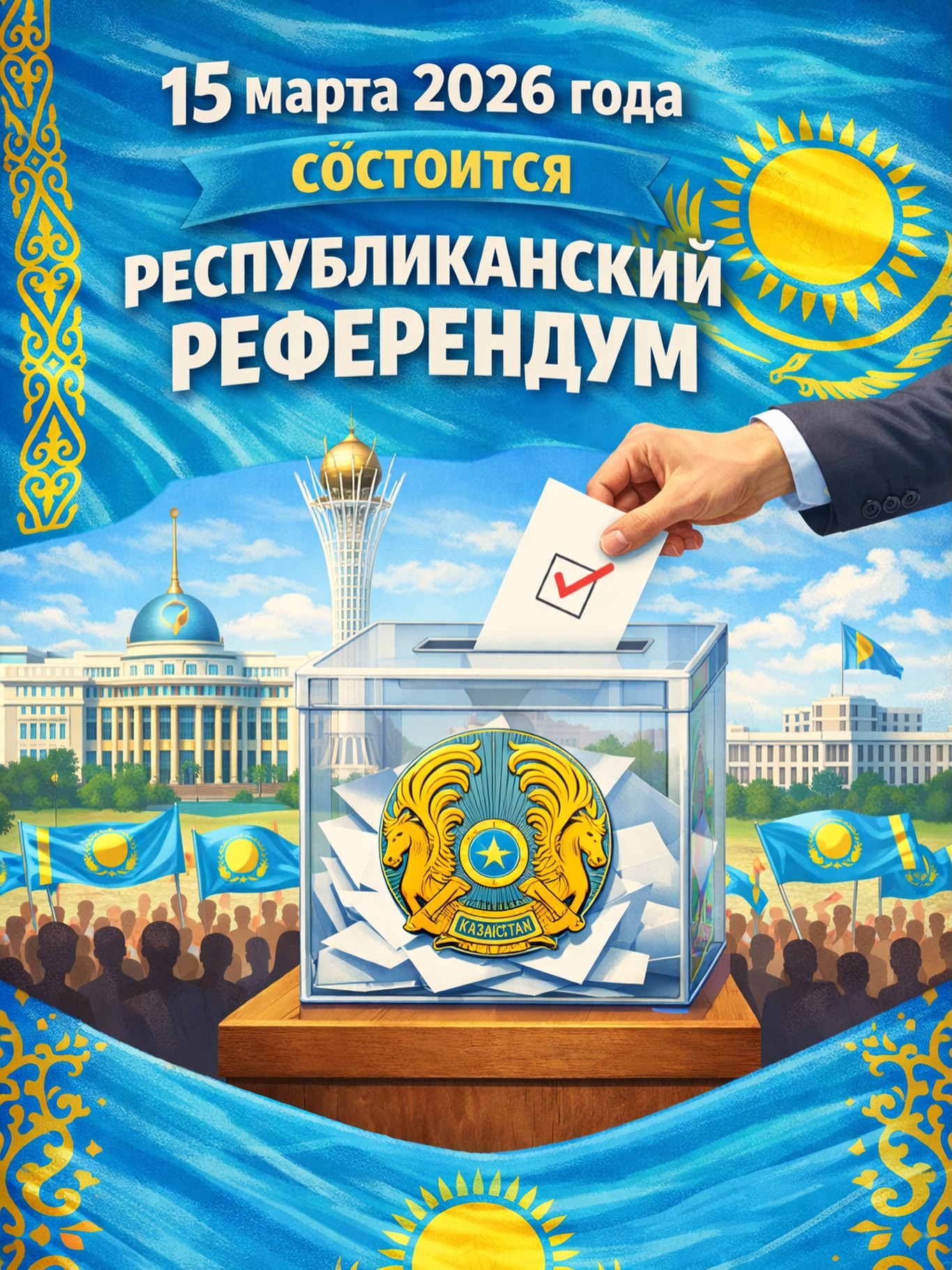 2026 жылғы 15 наурыз — Республикалық референдум.