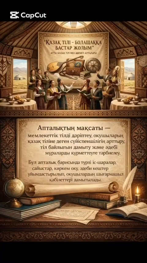 «Қазақ тілі мен әдебиеті» пәні бірлестігінің «Тілім менің — ғасырларға аманат» атты онкүндігі